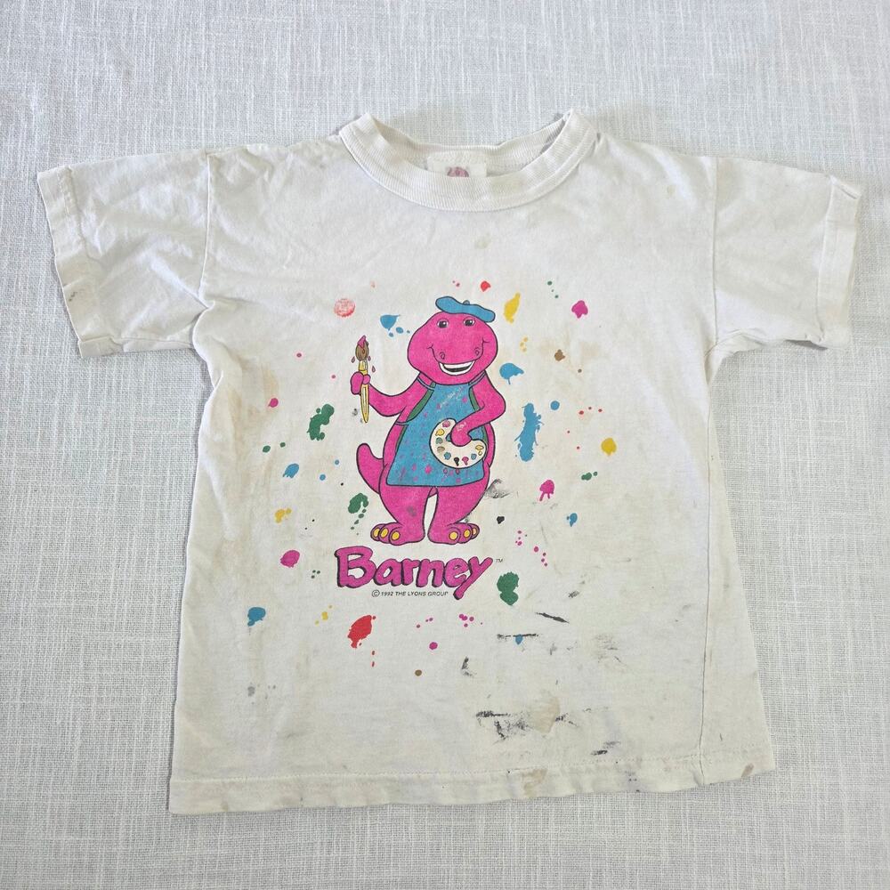 Vintage Barney Painting Tee 4t/5t